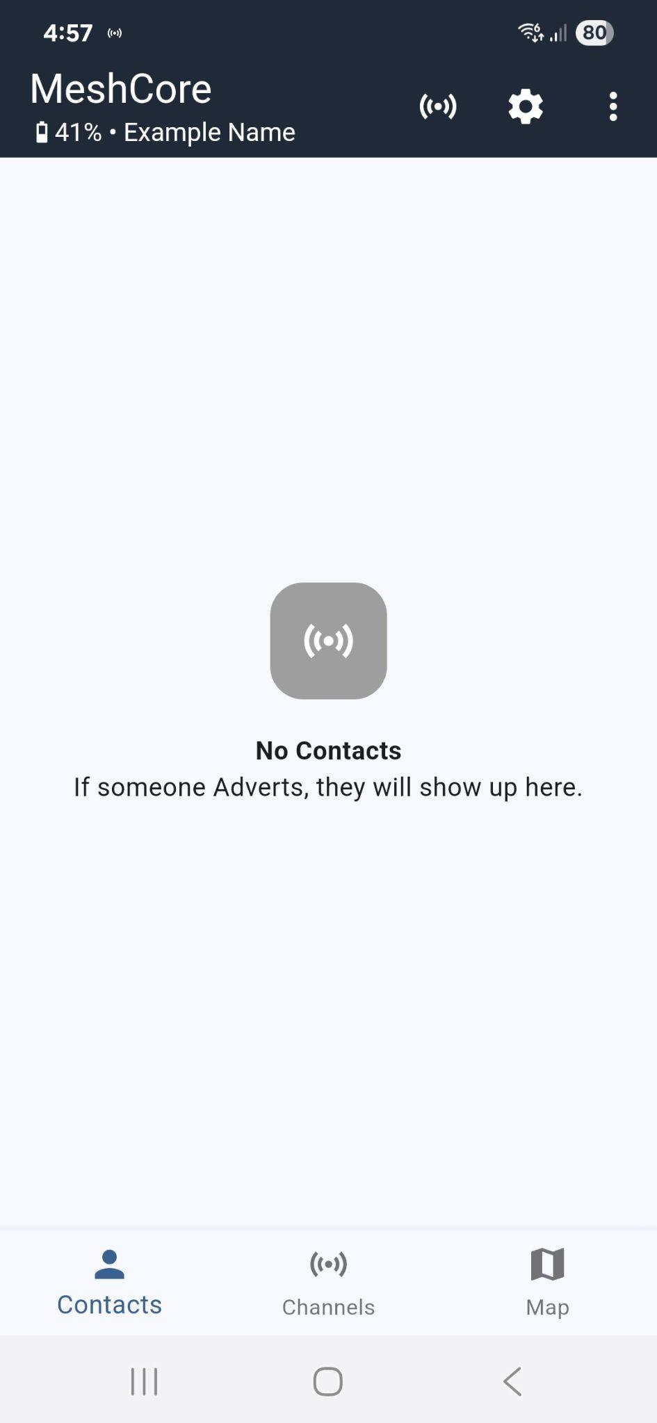 Illustration: Connect to your MeshCore Device
