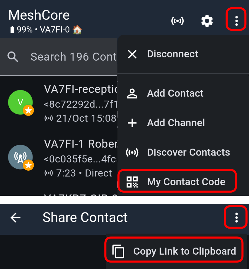 Illustration: 3. Link to Clipboard